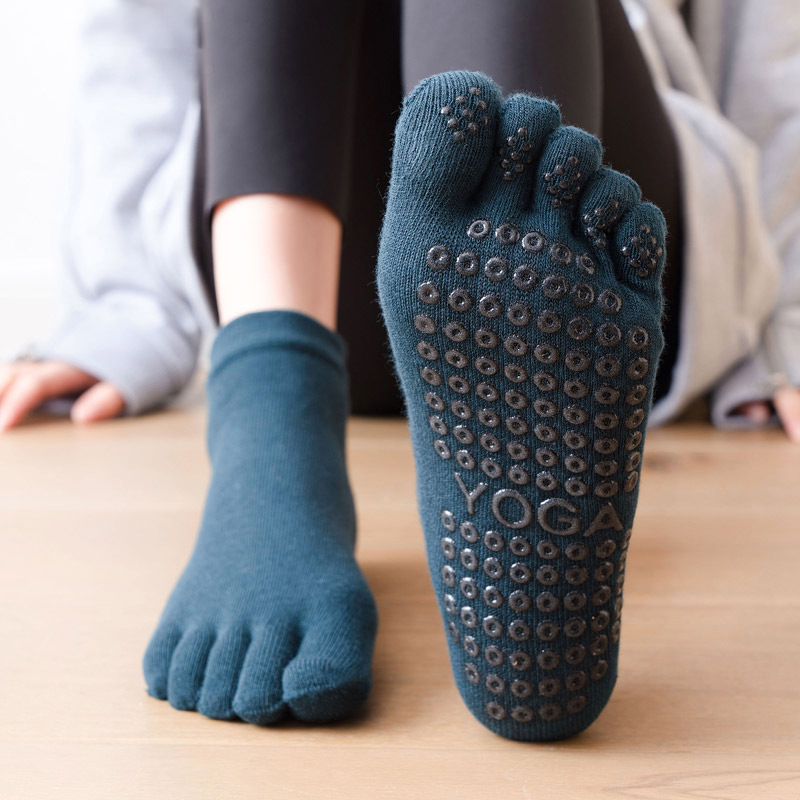 Yoga Dance & Fitness Center Llc - Anti-deslizamento feminino meias de pilates cinco