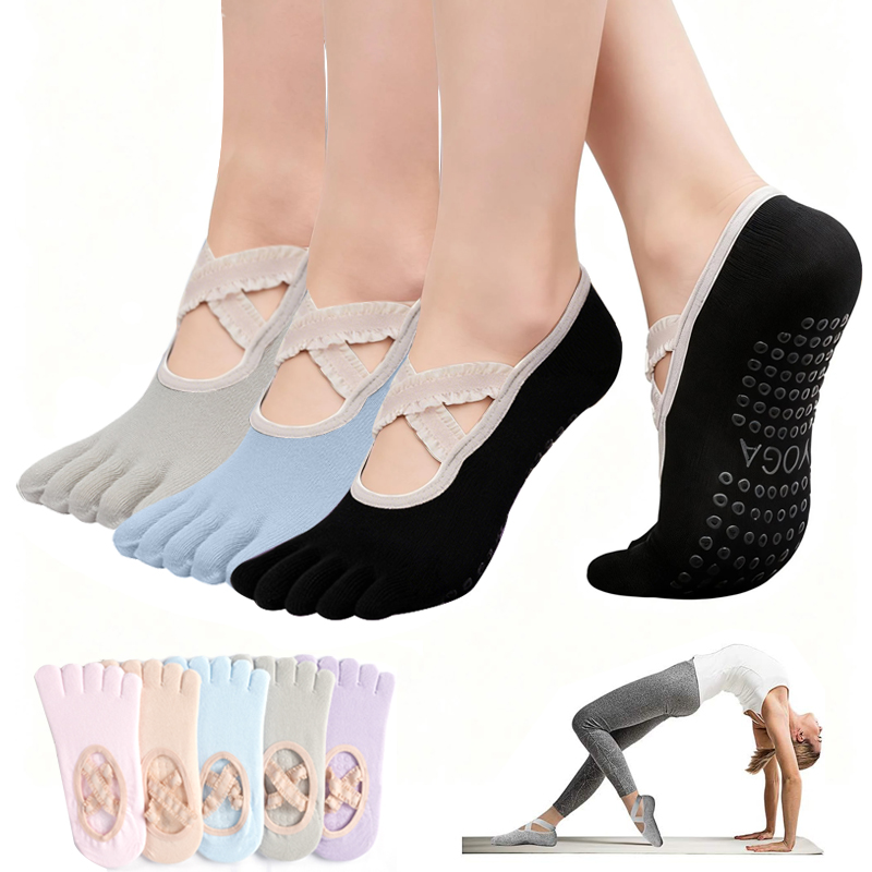Yoga Dance & Fitness Center Llc - Meias de Pilates Antiderrapantes para Mulheres