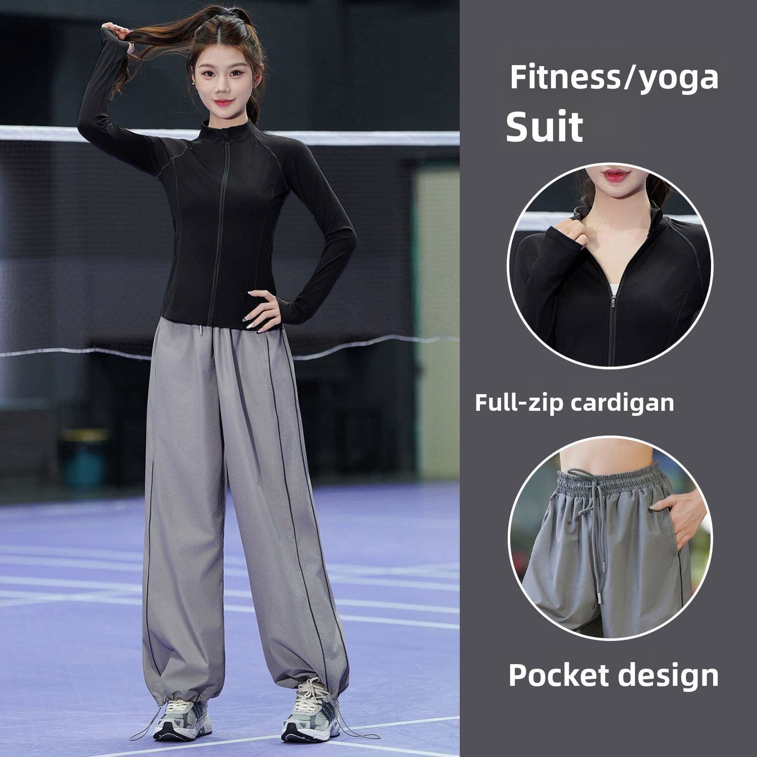 Yoga Fitness Outfit - Conjunto de Roupas Esportivas Femininas para