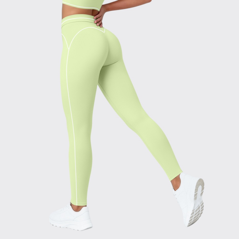 Yoga Fitness Leggings - Leggings Esportivas de Cintura Alta para