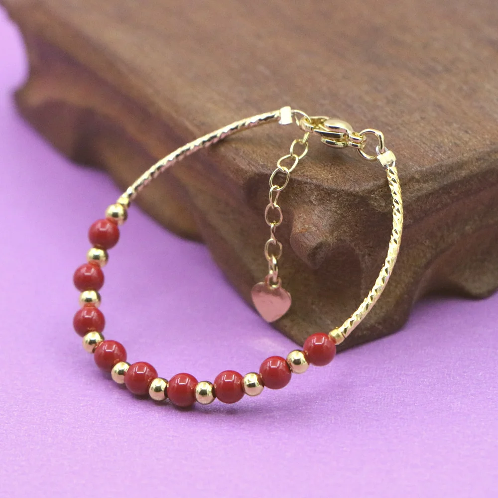 Yoga Fitness Gifts - Adorável pulseira vermelha bebê meninas lagosta
