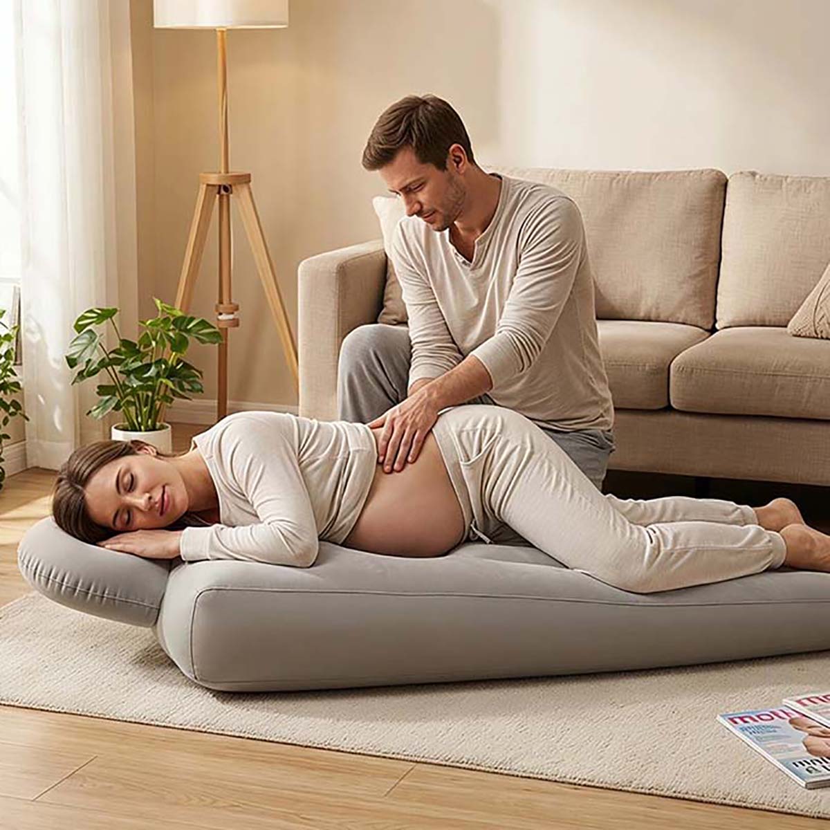 Yoga And Fitness Mat - Almofada Inflável para Gravidez e Yoga