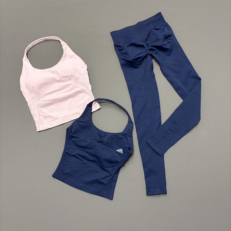 Yoga Fitness Zumba - Conjunto de Roupas Esportivas Halter Neck