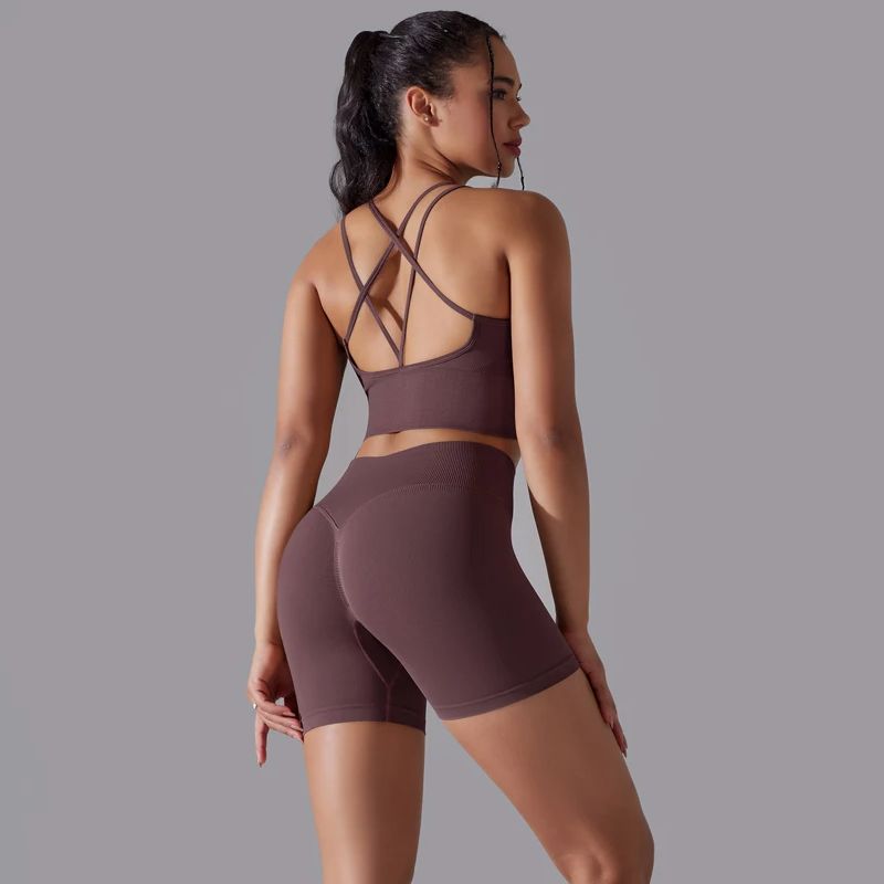 Sexy conjuntos de yoga feminin - Yoga Fitness Zumba avaliação e preço