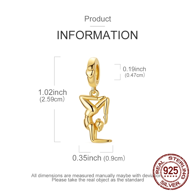 Pingente de Prata Esterlina 92 - Yoga Fitness Gifts avaliação e preço