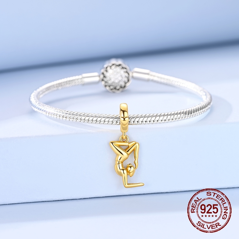 Pingente de Prata Esterlina 92 - Yoga Fitness Gifts avaliação e preço