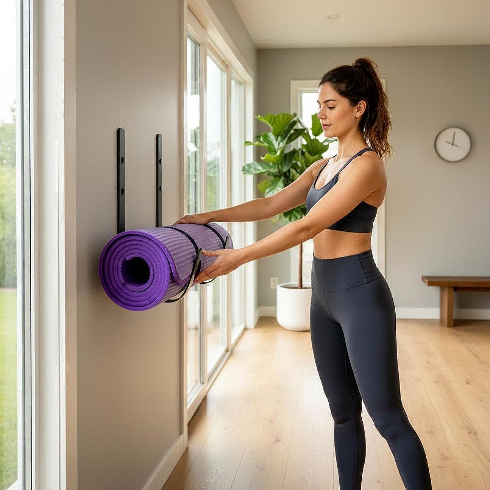 Suporte de Parede para Tapete  - Yoga Of Fitness Mat avaliação e preço