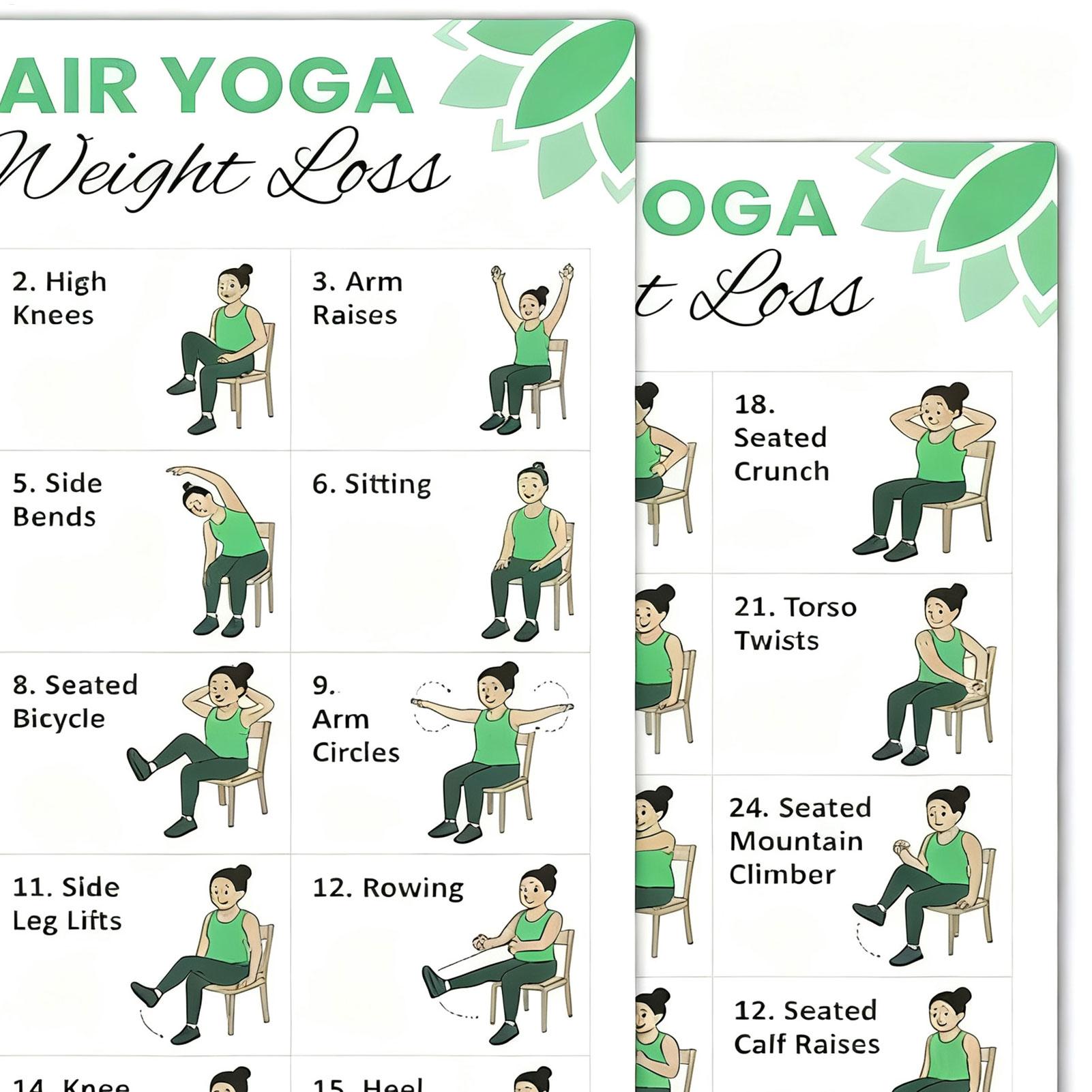 2 Pôsteres de Yoga para Exercí - Yoga Health & Fitness Center avaliação e preço