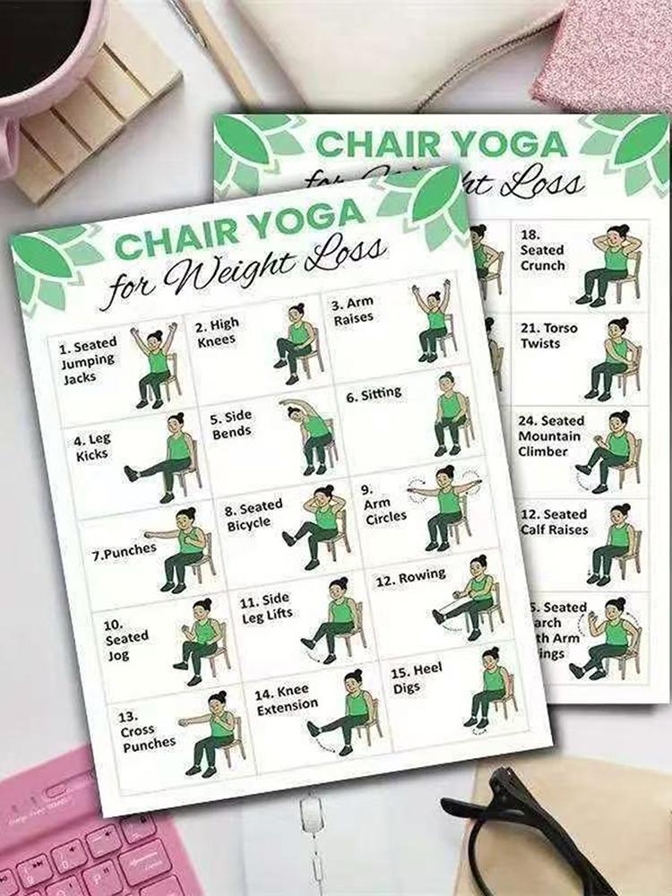 2 Pôsteres de Yoga para Exercí - Yoga Health & Fitness Center avaliação e preço