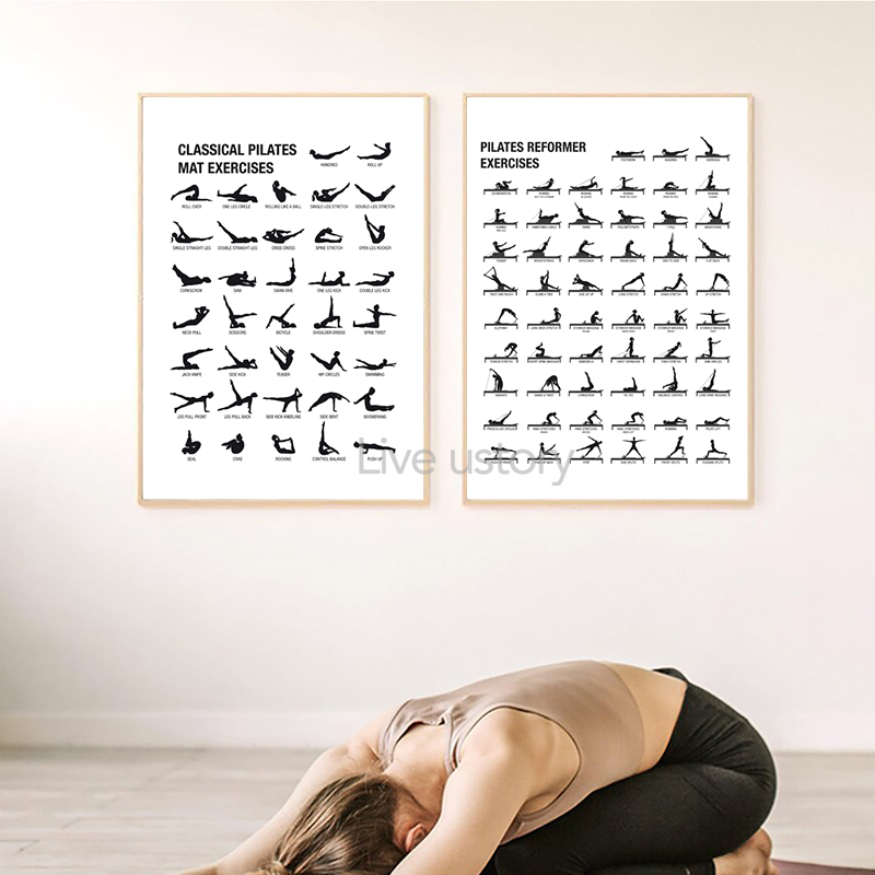 Pôster de Quadro de Exercícios - Yoga Fitness Gym avaliação e preço