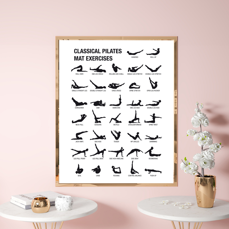 Pôster de Quadro de Exercícios - Yoga Fitness Gym avaliação e preço