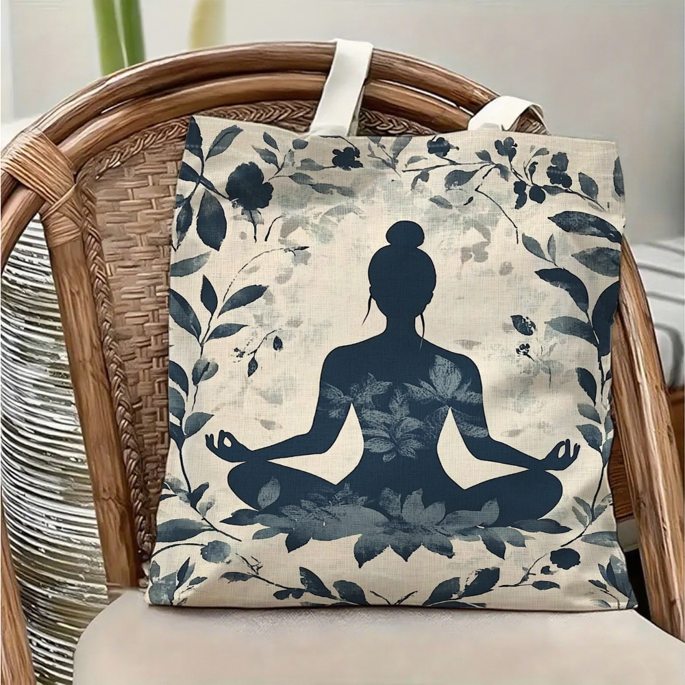 Bolsa de ombro de lona com tem - Yoga Fitness Gifts avaliação e preço
