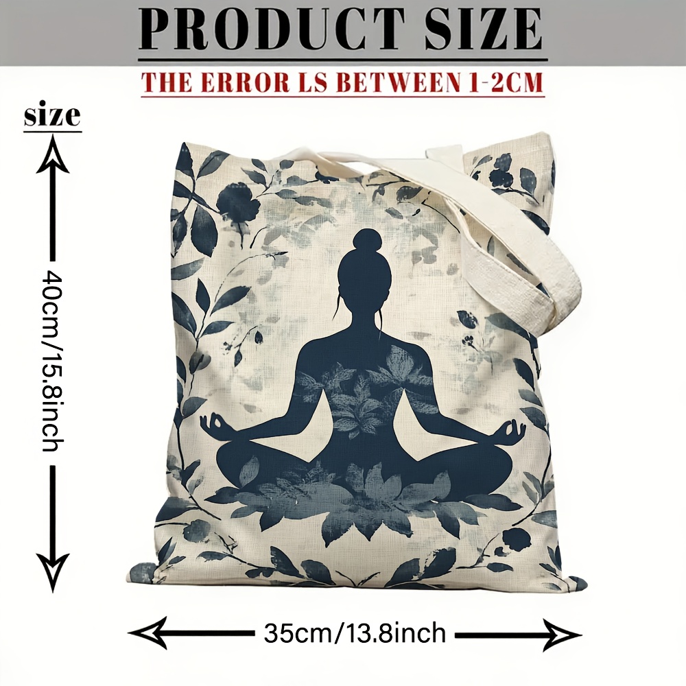 Bolsa de ombro de lona com tem - Yoga Fitness Gifts avaliação e preço