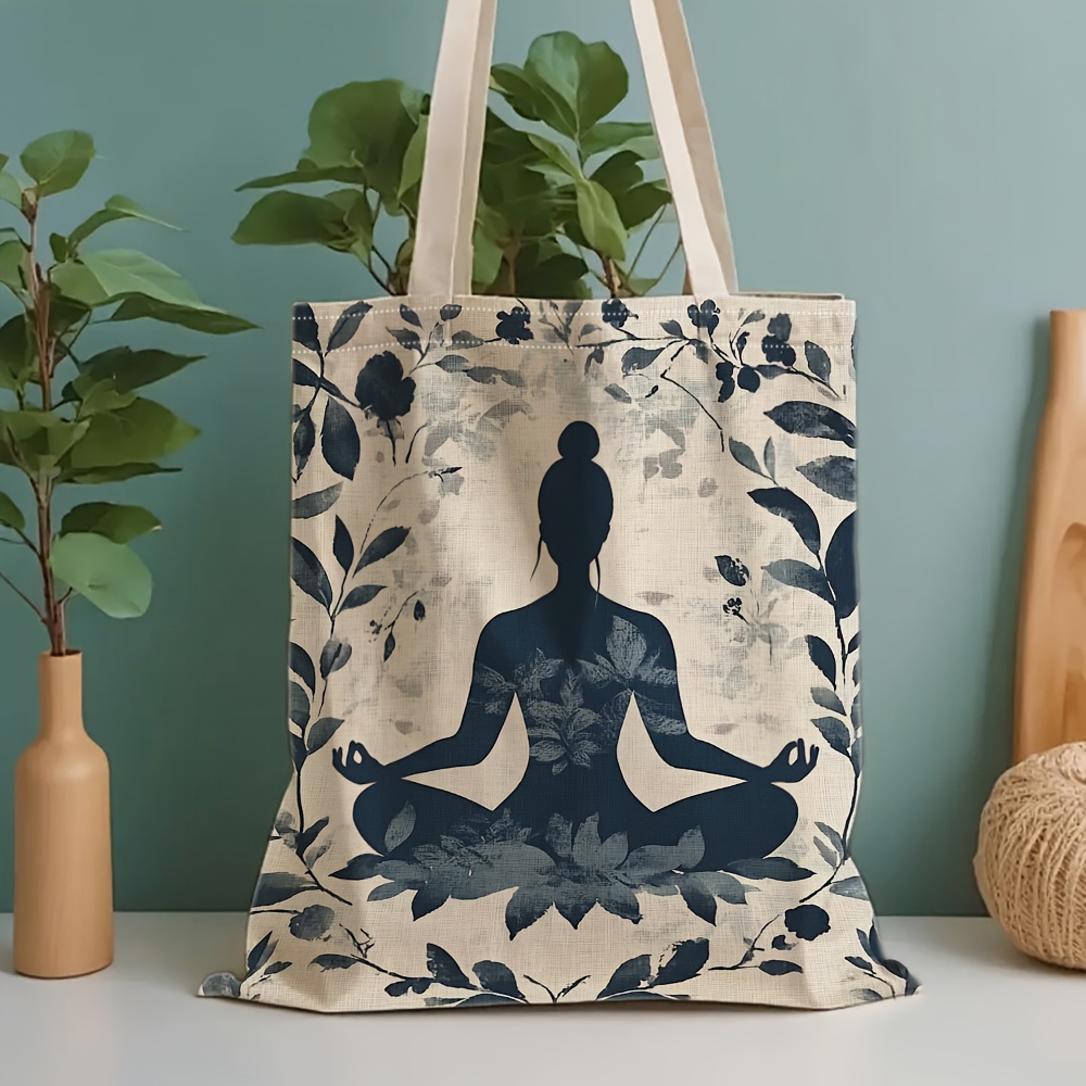 Bolsa de ombro de lona com tem - Yoga Fitness Gifts avaliação e preço