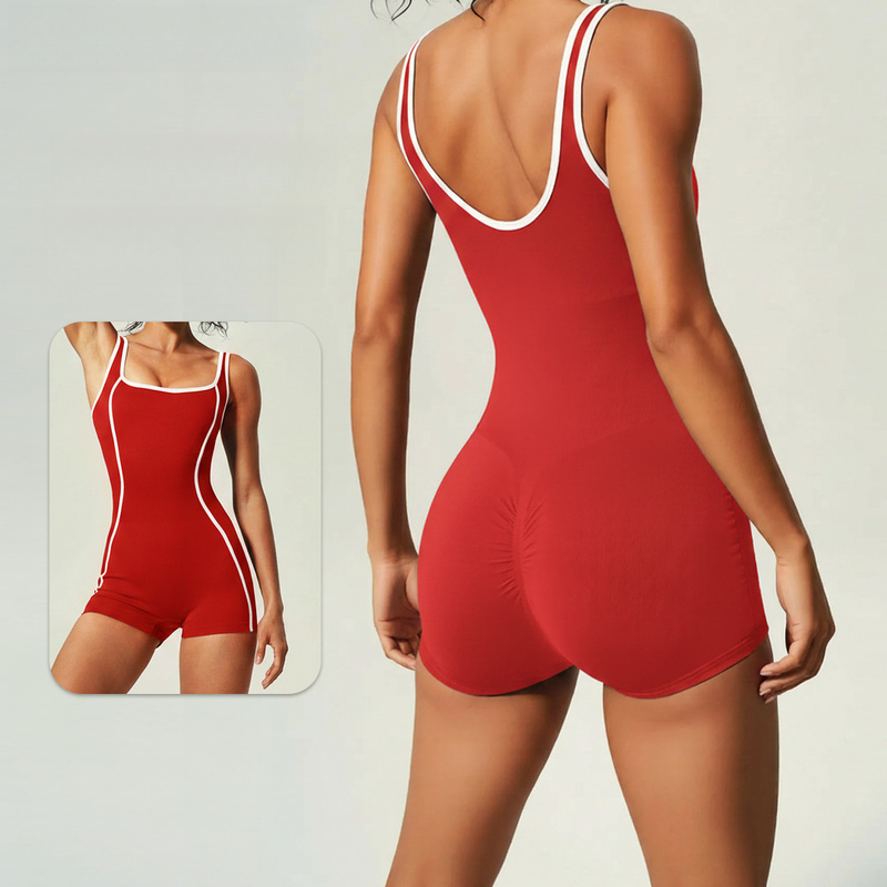 Macacão de Yoga com Bloqueio d - Yoga Fitness Outfit avaliação e preço